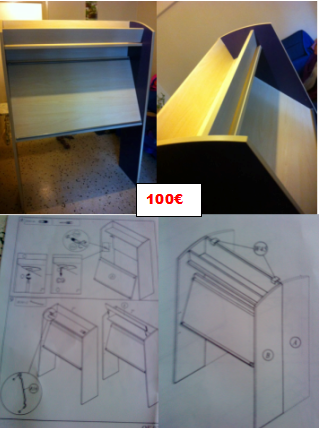 TABLE DE DESSIN INT�GR� DANS MEUBLE POUR DESSIN 100 Saint-Etienne (42)