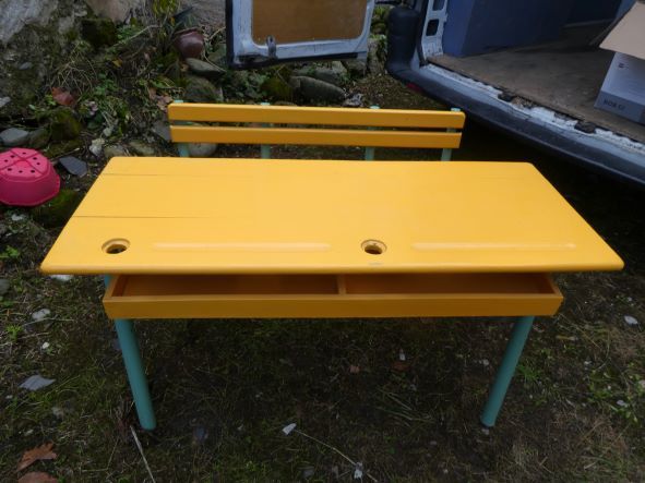 Table d'�cole double vintage 40 Arudy (64)
