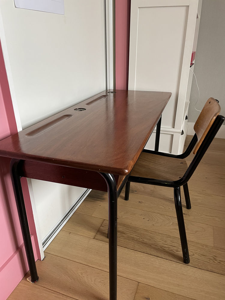 Table Ecolier et Chaise - Vintage 25 La Garnache (85)