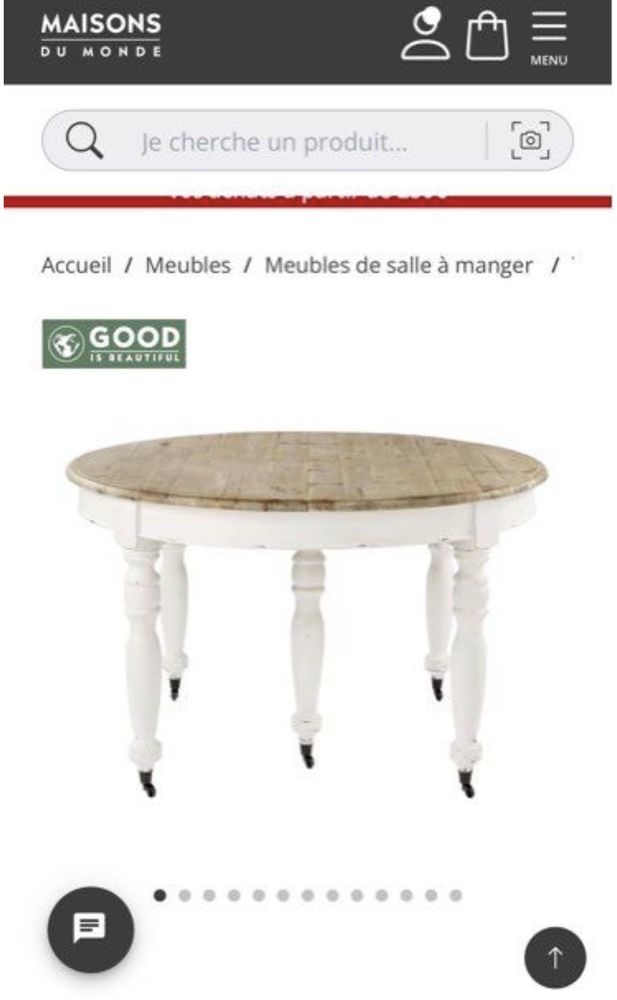 table extensible maison du monde 950 Marseille 13 (13)