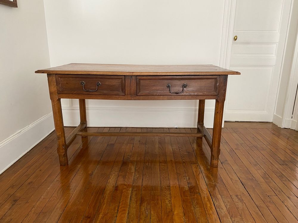 Table de ferme en ch�ne d�but 19� si�cle (vers 1800) 2800 Paris 9 (75)