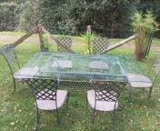 table en fer forg� et ses 6 chaises 0 Bassussarry (64)