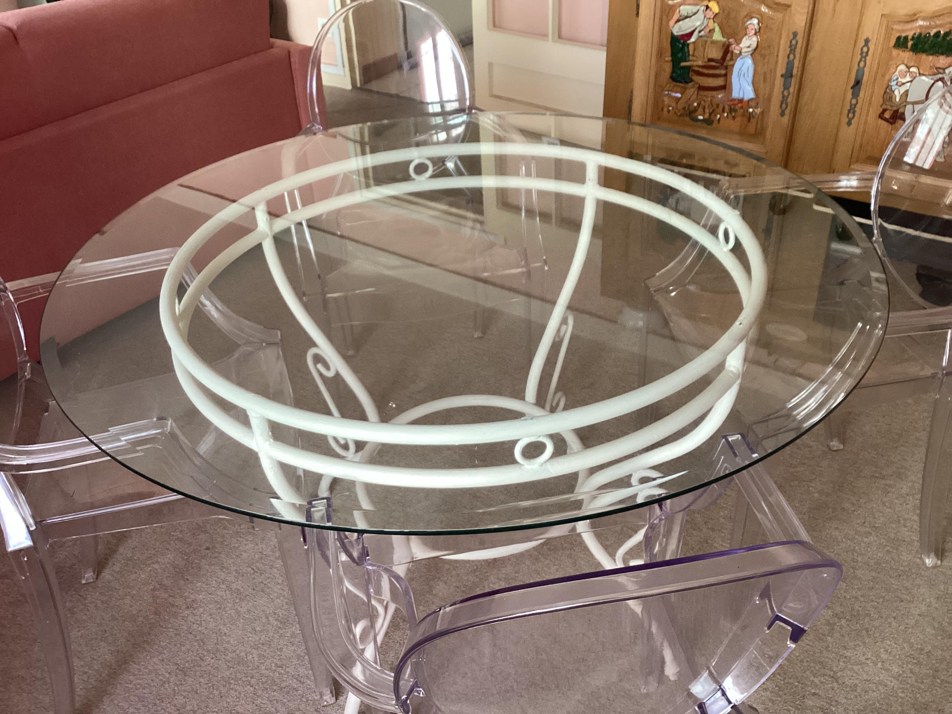 table fer forg� dessus verre 70 Cavaillon (84)