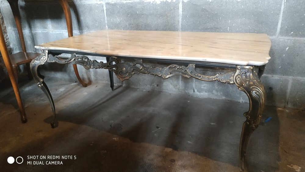 TABLE FER FORGEE PLATEAU MARBRE 300 Lorient (56)