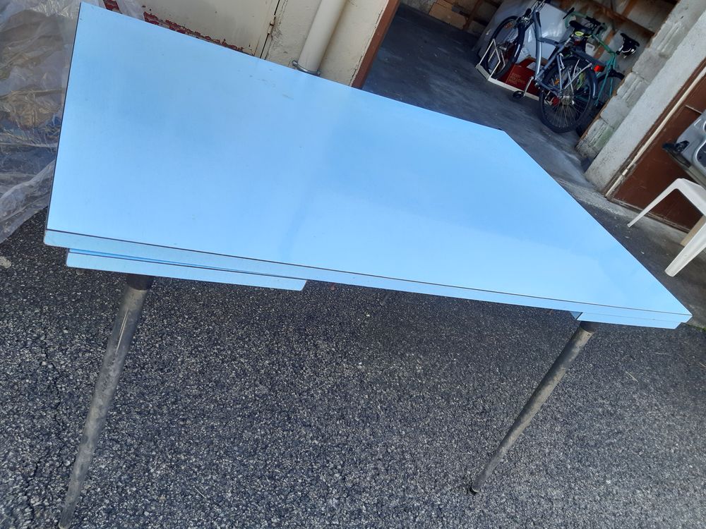 table en formica bleu vintage 30 Tarbes (65)