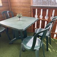 Table de jardin et ses 4 chaises assorties 20 Isola (06)