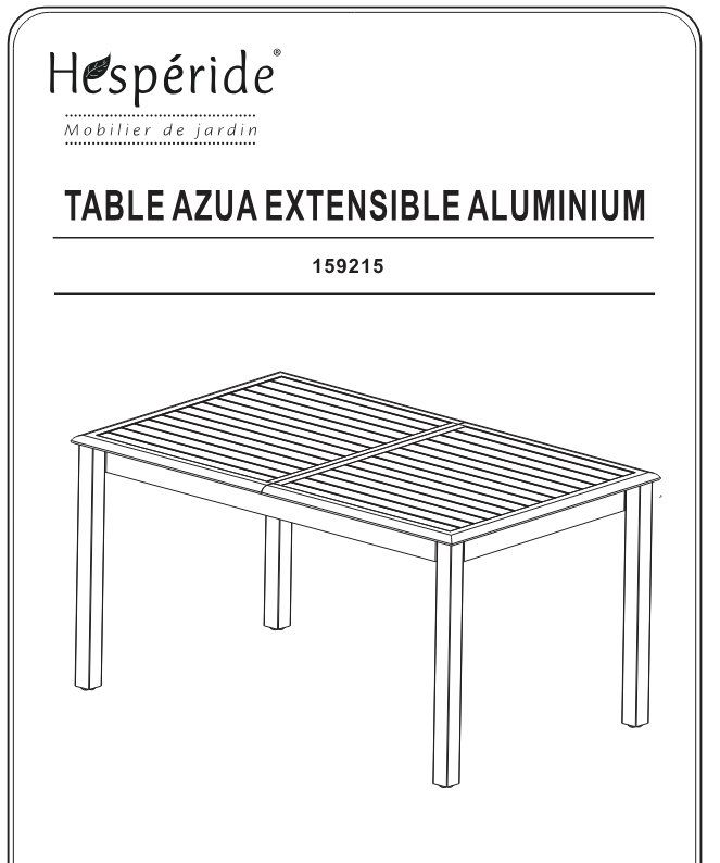 Table de jardin ESPERIDE AZUA Papillon 250 Saint-Michel-de-Montjoie (50)