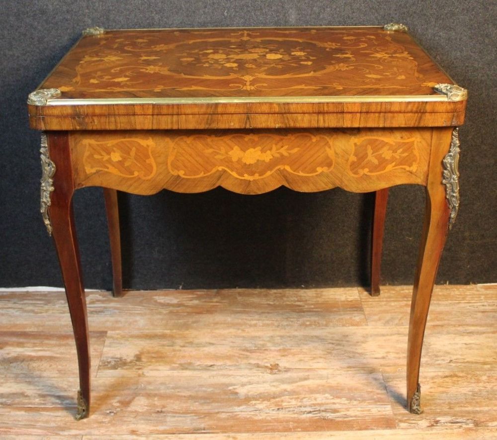 Table � jeux Louis XV marqueterie tableau pivotant 550 Portet-sur-Garonne (31)