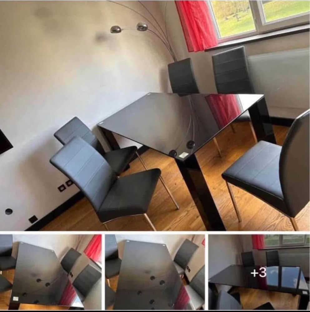 Table laqu�e avec plateau en verre 160 Villeparisis (77)