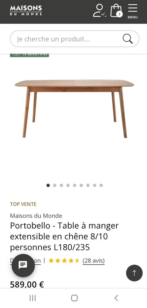Table � manger avec 6 chaises 490 Laval (53)