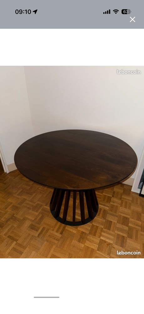 table � manger en bois de noyer 200 Paris 15 (75)
