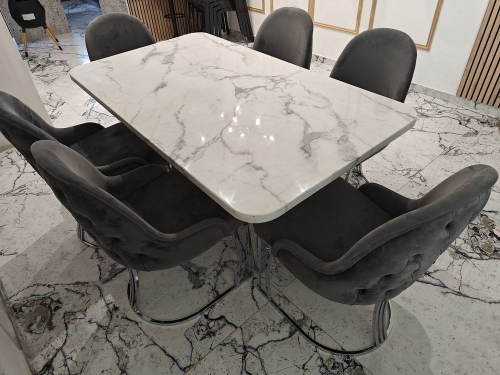 Table � manger en pierre naturel en vrai marbre 160x90 600 Argenteuil (95)