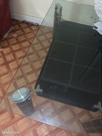 Table � manger + table basse en verre 100� n�gociable 100 �pinay-sur-Seine (93)