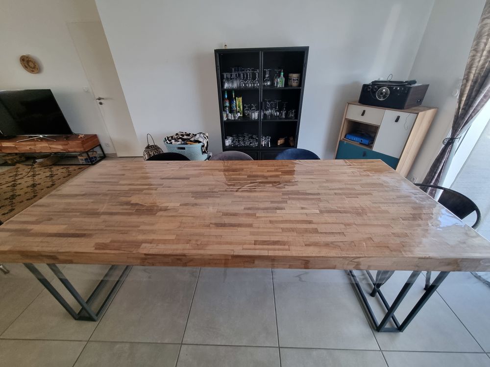 Table a manger en Teck recycl� 490 Saint-Christophe-du-Bois (49)