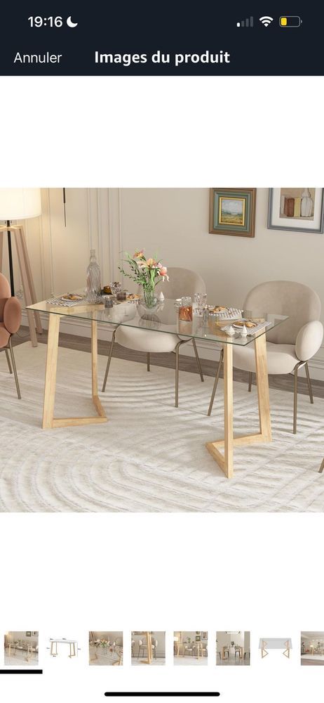 Table �  manger en verre �  NEUVE �  110 � �  rapide 110 Toulouse (31)