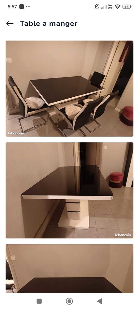 table �  manger 300 Argenteuil (95)