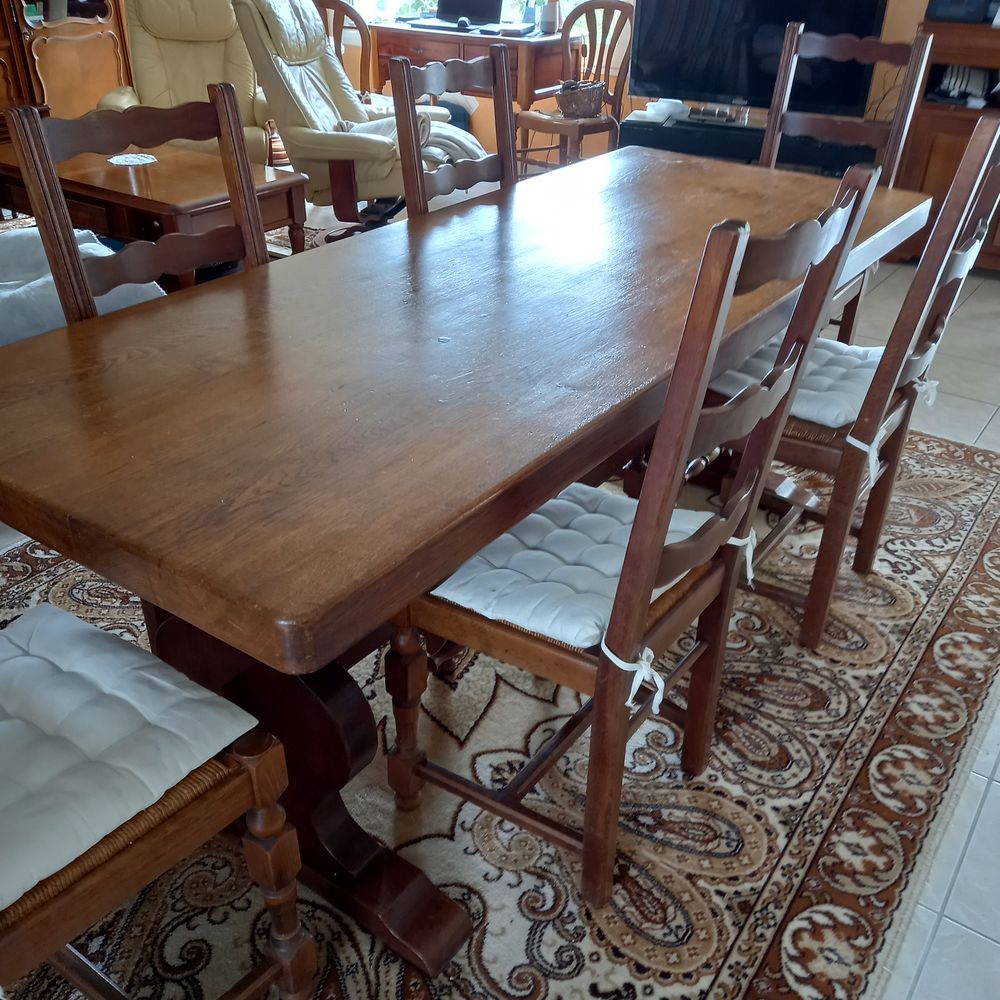 Table massif ch�ne  Monast�re  250 La Bernerie-en-Retz (44)