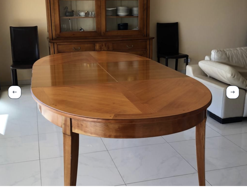 Table merisier massif + rallongeRoche Bobois Excellent �tat. 0 Bandol (83)