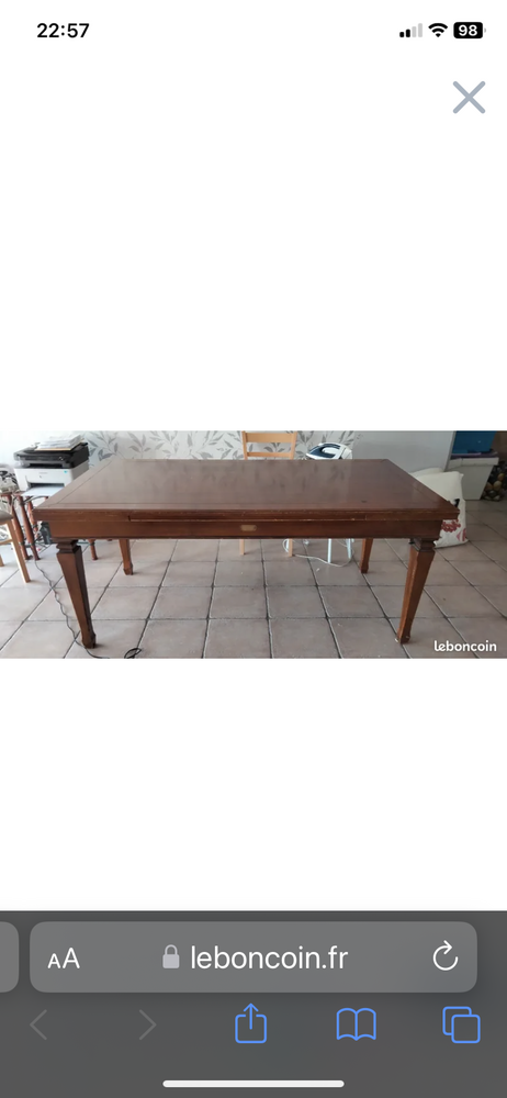 Table merisier 50 Rennes (35)