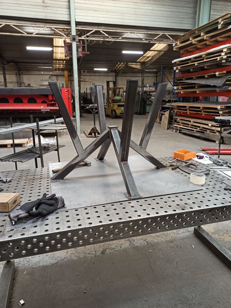 Table sur mesure acier bois 200 Ch�lette-sur-Loing (45)