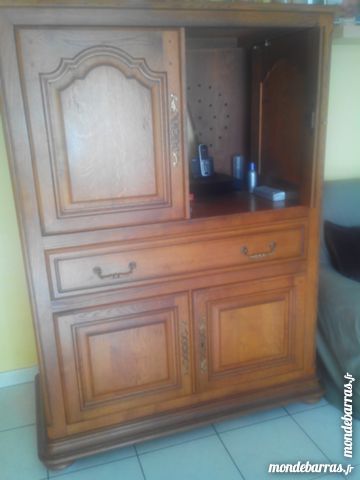 Table + Meuble TV ch�ne massif 100 Lyon 4 (69)