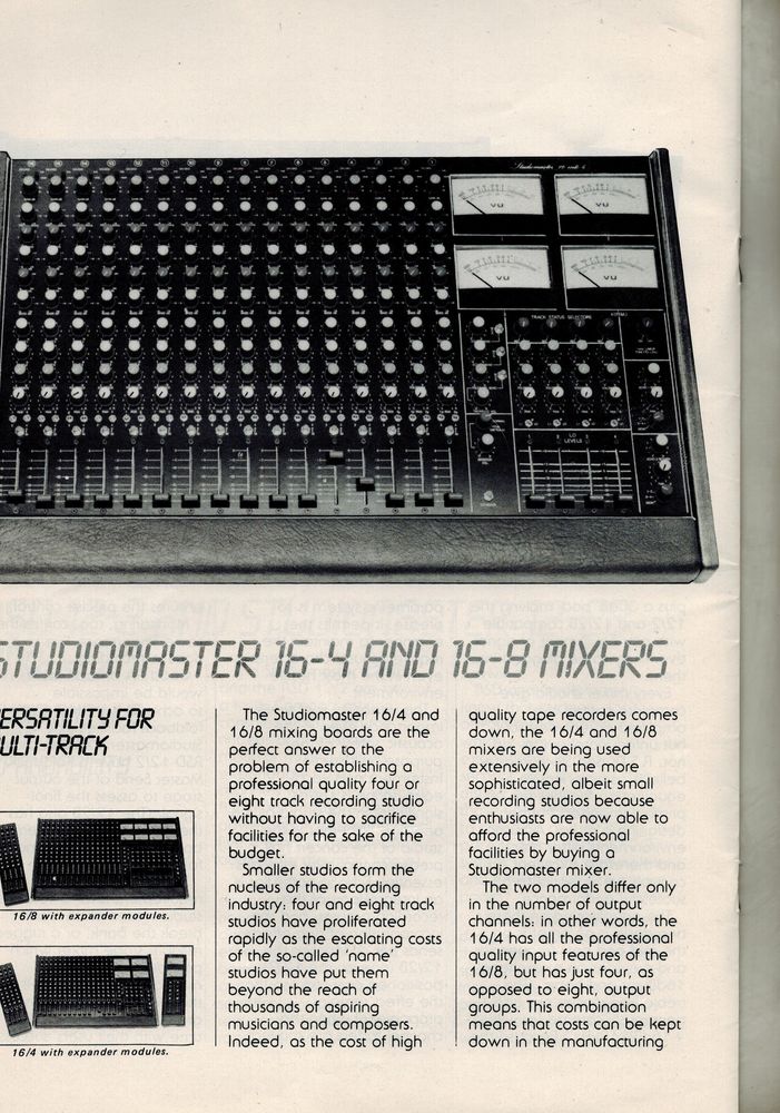 Table de mixage studio master 900 Paris 6 (75)