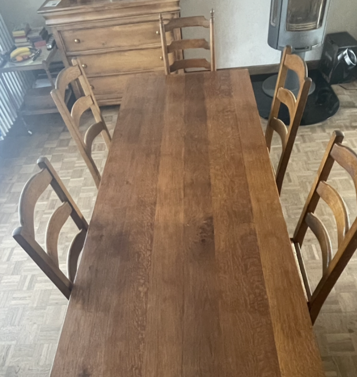 Table monast�re en ch�ne massif 199 Avranches (50)