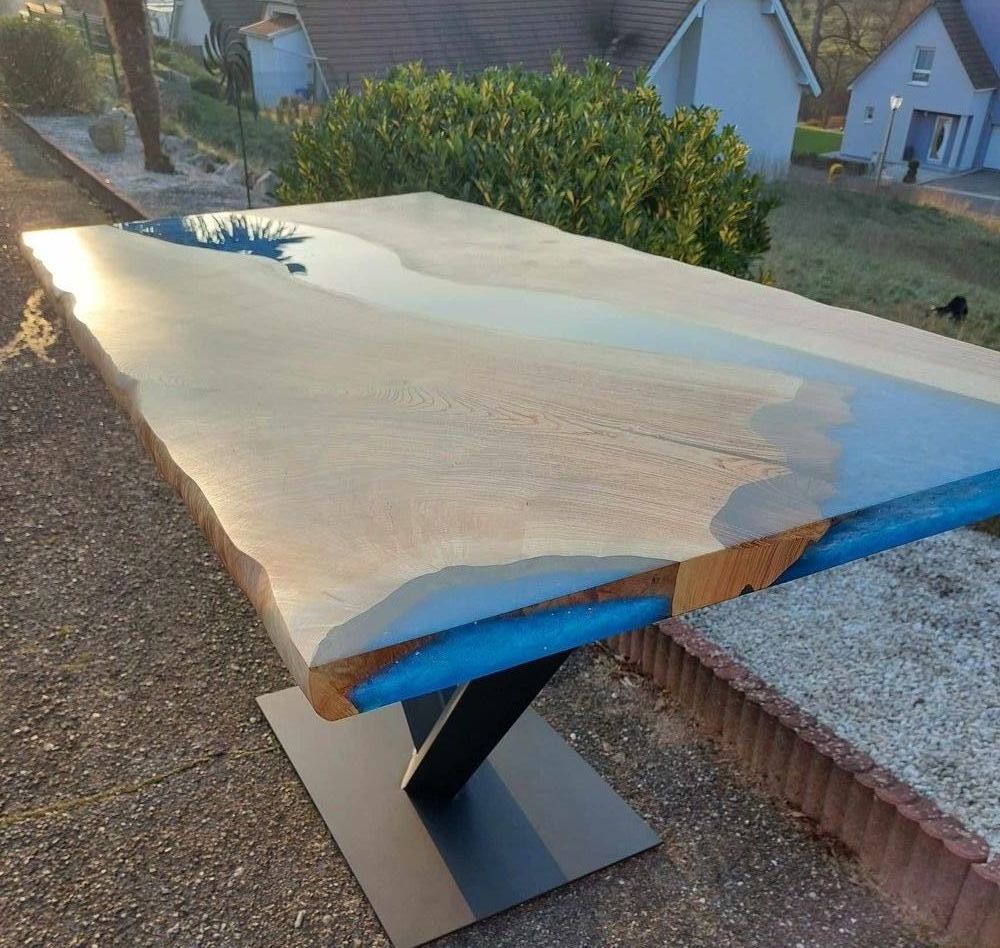 Table neuve sur mesure en bois noble et r�sine �poxy 1 Niederbronn-les-Bains (67)