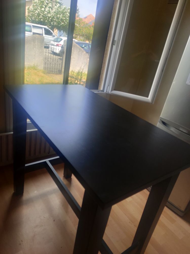 Table de bar noire 80 Pau (64)