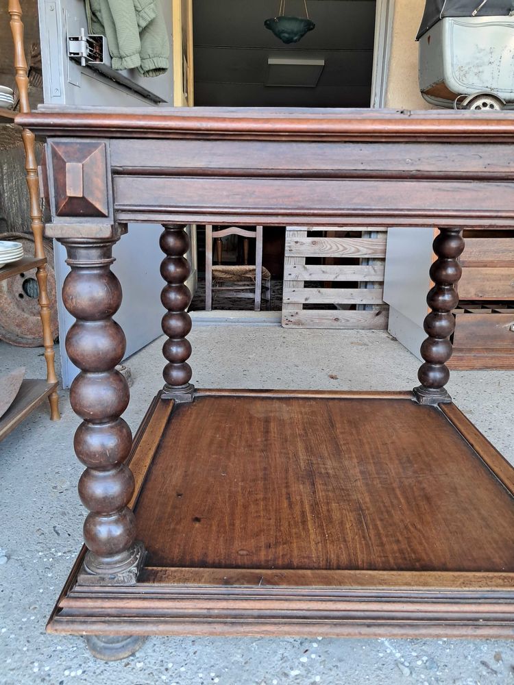 Table en noyer ancienne 199 Ch�teau-l'�v�que (24)