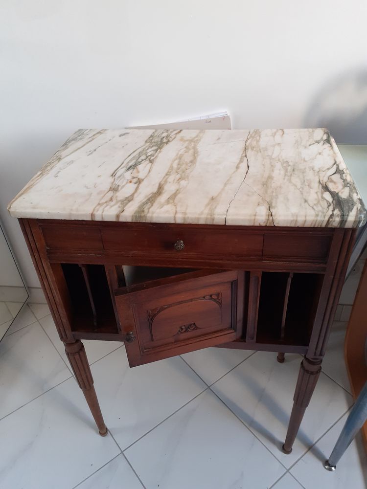 Table de nuit Bois dessus marbre 120� 120 Blanquefort (33)