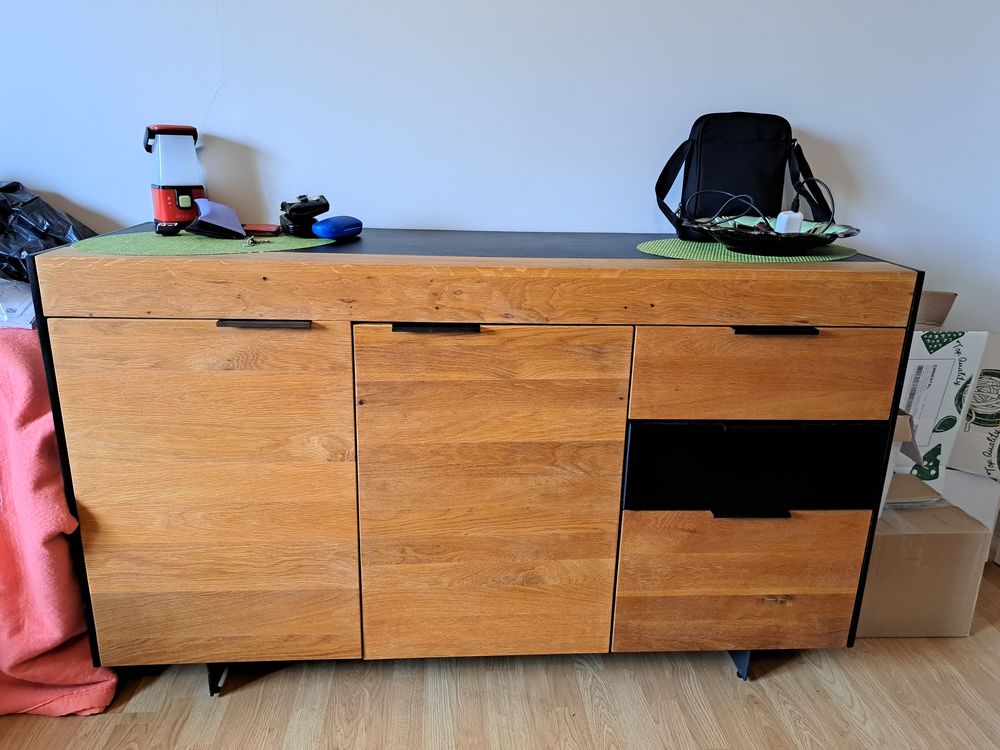 Table ONTARIO 180cmX90cm + ral50 cm + Bahut + 4 chaises 500 Fontainebleau (77)