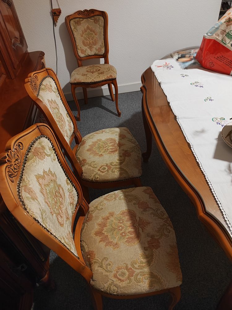 Table ovale avec vitre , de salle � manger en Merisier 450 Anglet (64)