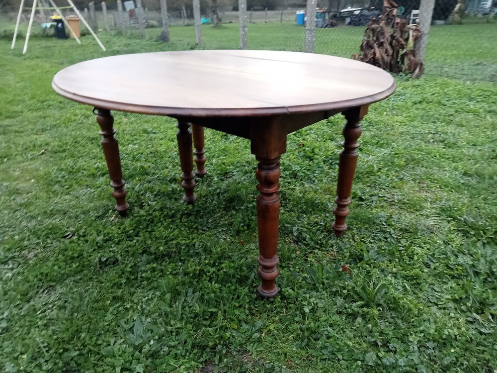 Table ovale 6 pied en noyer massif , Louis Philipe 100 Civrac-de-Blaye (33)