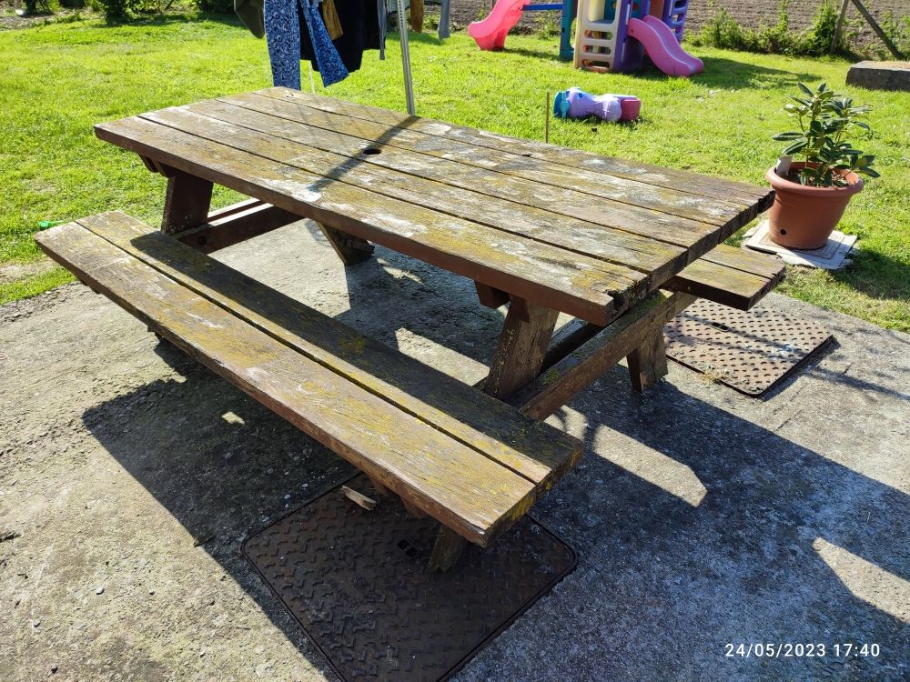 table Picnic en ch�ne 200 Rexpo�de (59)