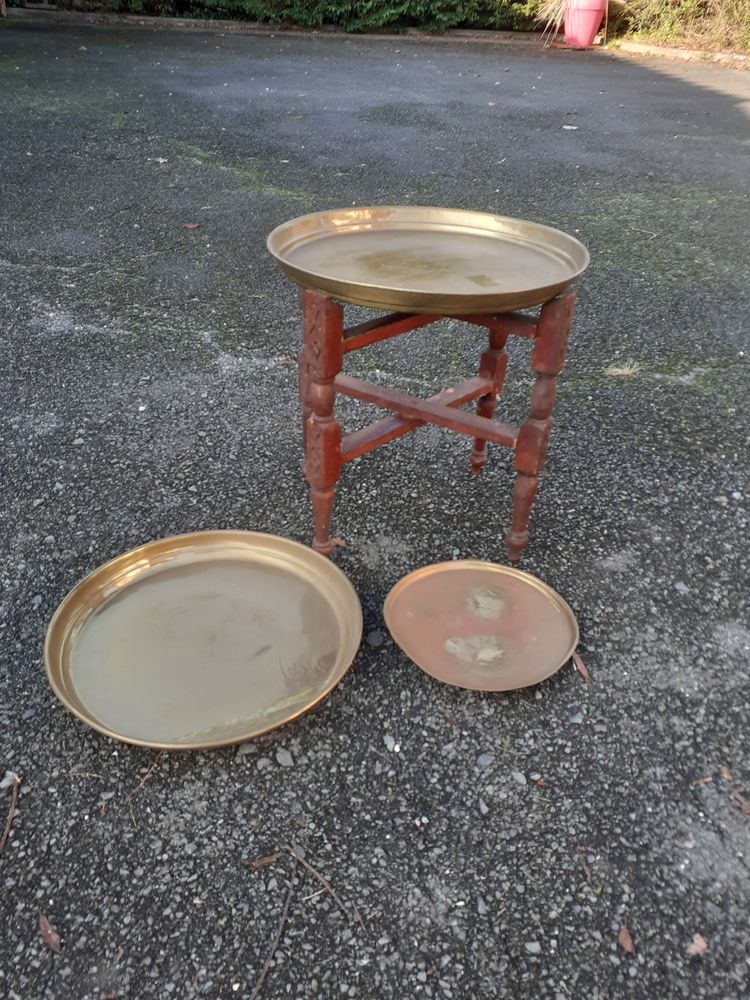 Table plateau cuivre 30 Saintes (17)