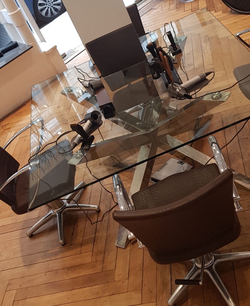 table plateau en verre sur mesure Miroiterie Targe 450 Villefranche-sur-Sa�ne (69)