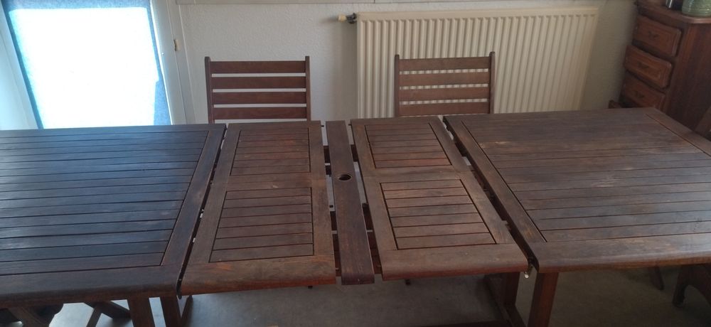 Table rallonge + 4 chaises et 2 fauteuils ext�rieur 300 Belfort (90)