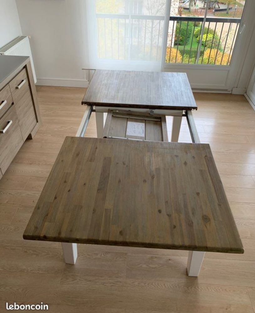 Table rectangulaire et 1 allong� 700 Maurepas (78)