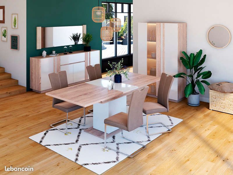 Table rectangulaire en bois 160cm 200 Bazi�ge (31)