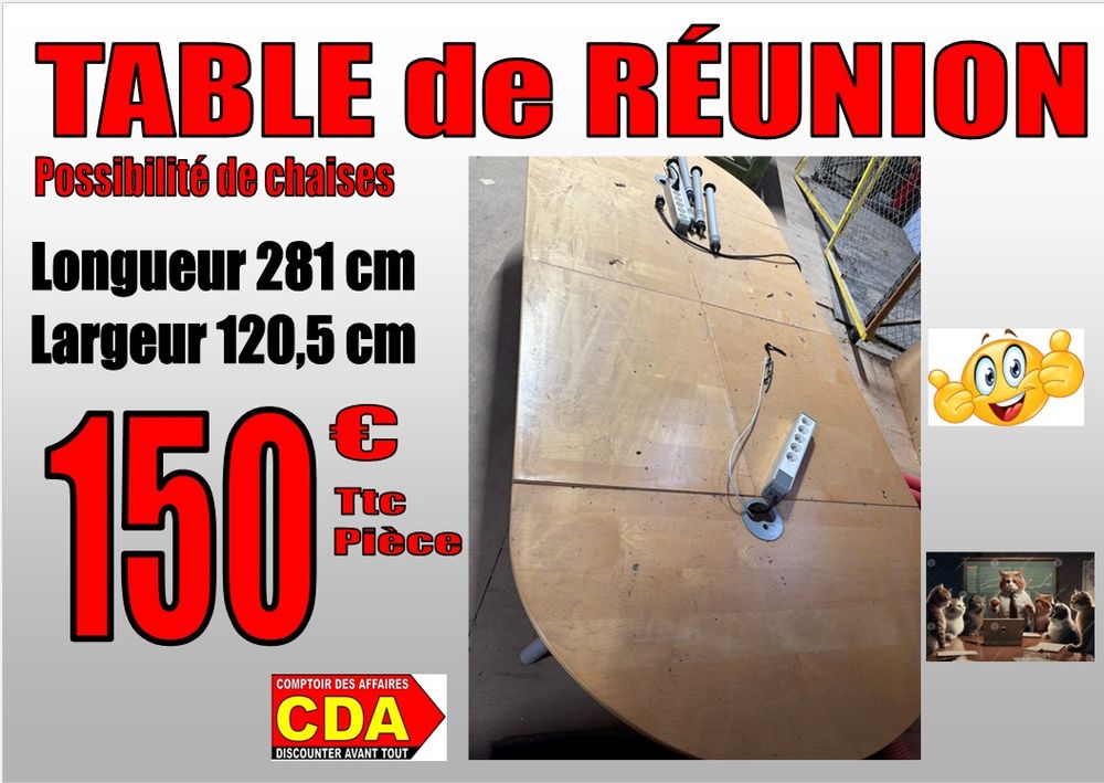 TABLE de R�UNION -Diff�rents Mod�les 150 Saint-Porquier (82)