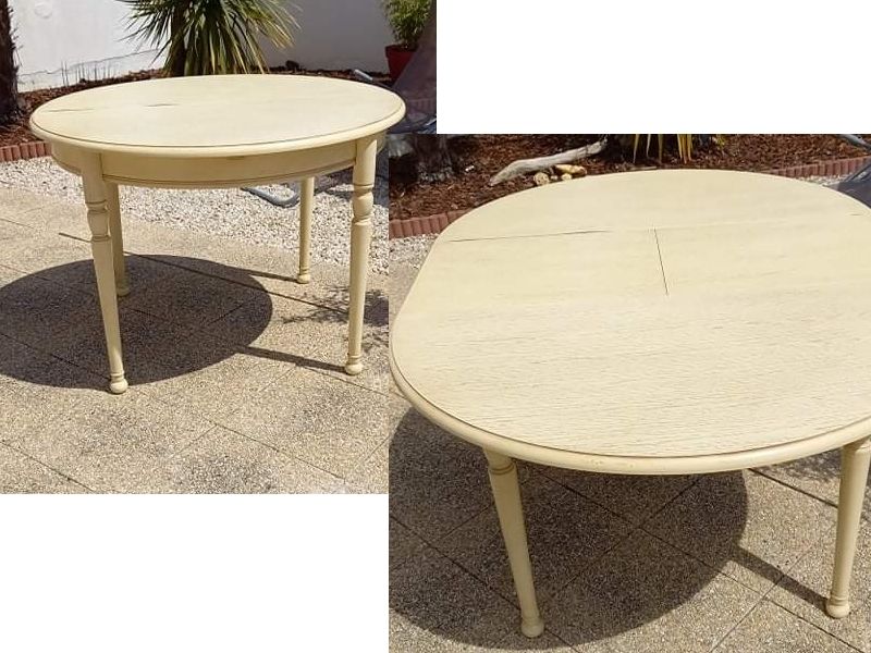 Table ronde bois avec 1 allonge 6/8 personnes 0 Rez� (44)