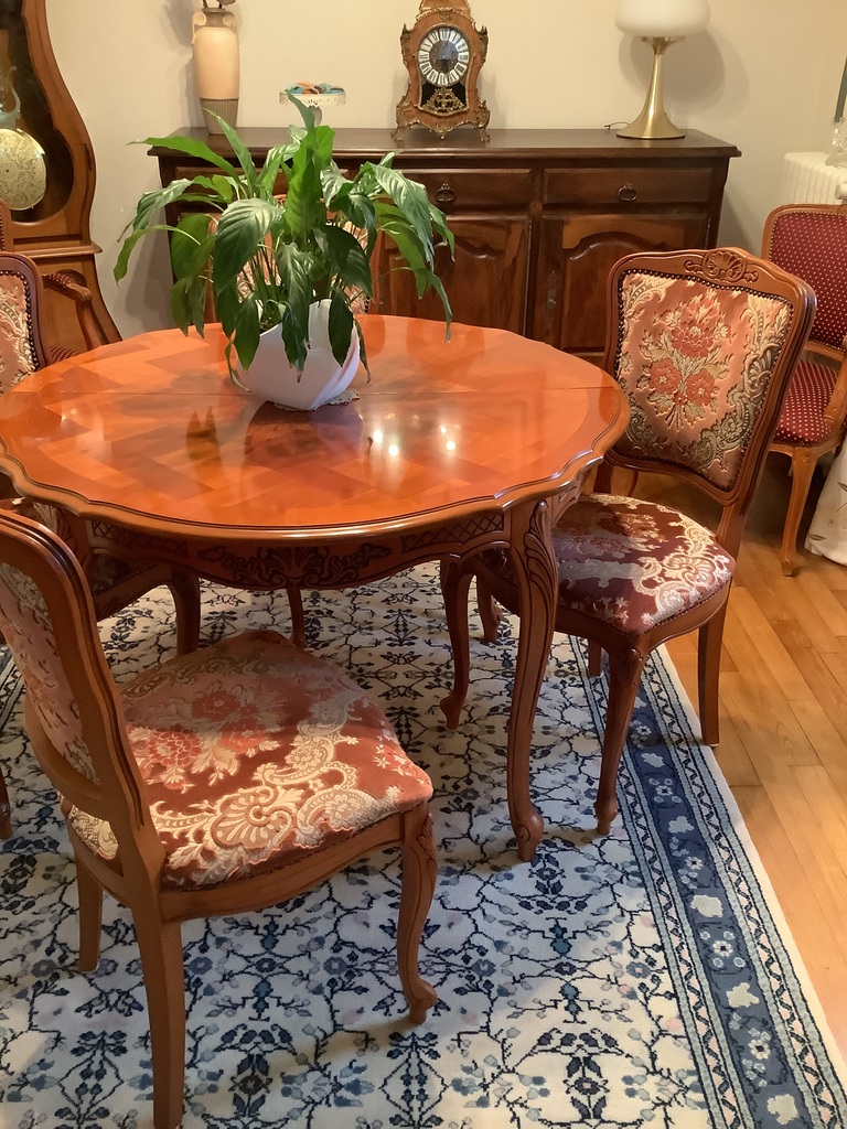 Table ronde en bois avec 4chaises assorties 100 Brive-la-Gaillarde (19)