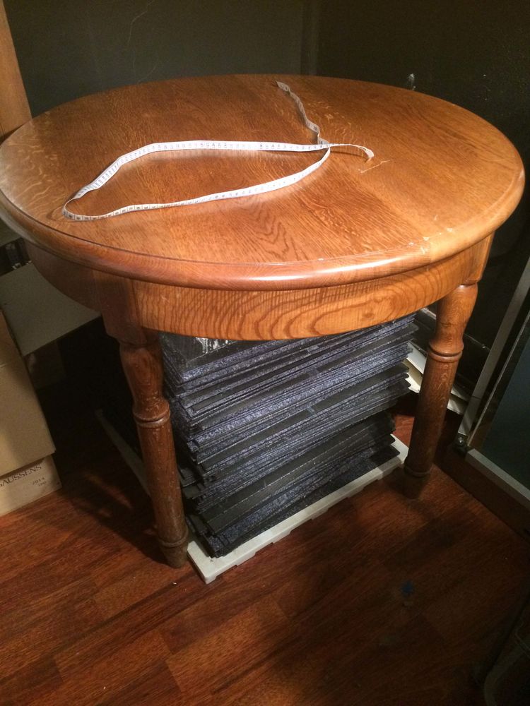 Table ronde 90 cm ch�ne massif 30 Boulogne-Billancourt (92)