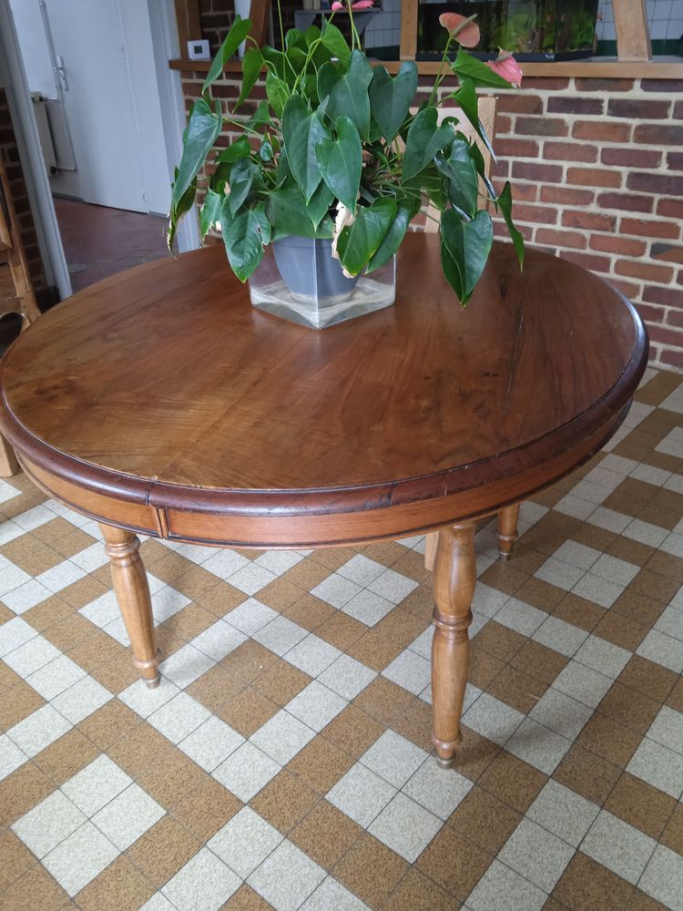 Table   ronde  en  ch�ne 80 B�zu-la-For�t (27)