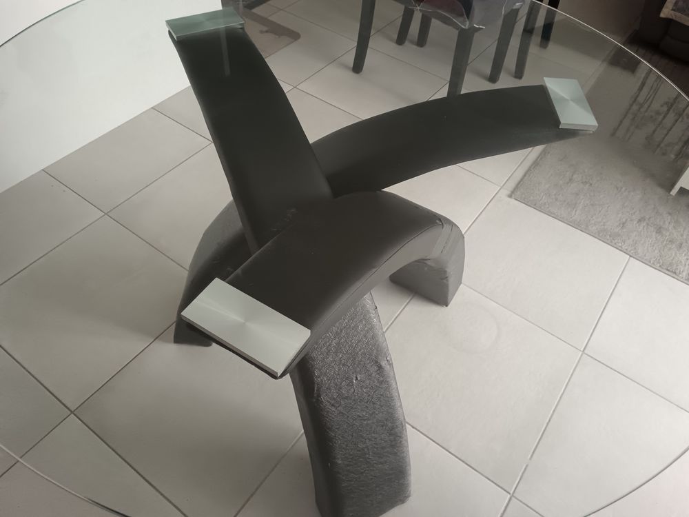 Table ronde plateau en verre �pais 50 Saint-Pierre-d'Ol�ron (17)