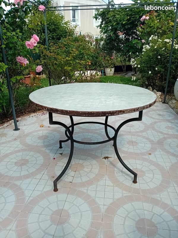 table ronde salle � manger mosaique 100 Mign�-Auxances (86)