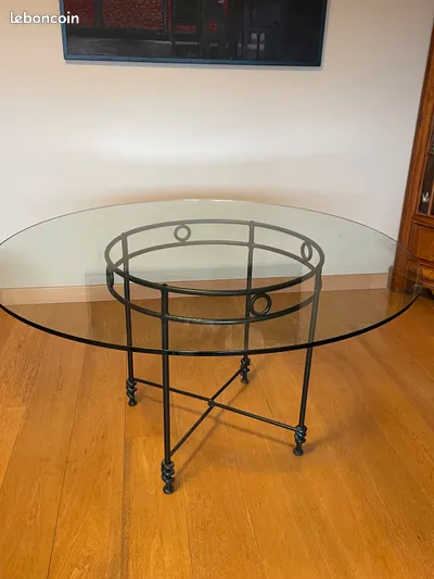 Table ronde en verre 150 Neuilly-sur-Seine (92)