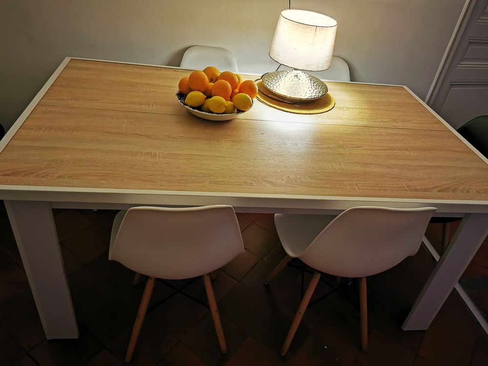 table de salle � manger en h�tre 90 L Estaque (13)