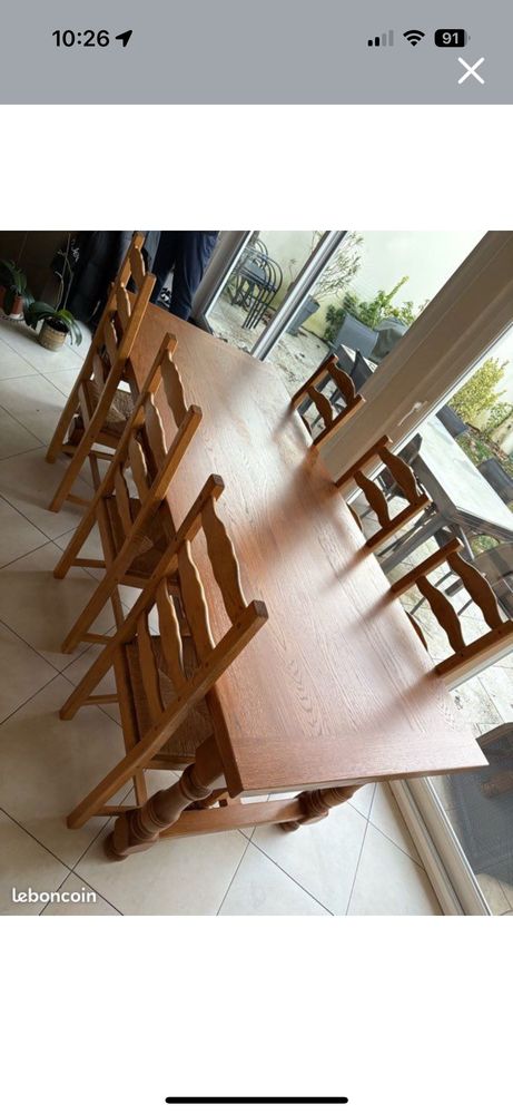 table salle �  manger en ch�ne massif 200 Grigny (91)